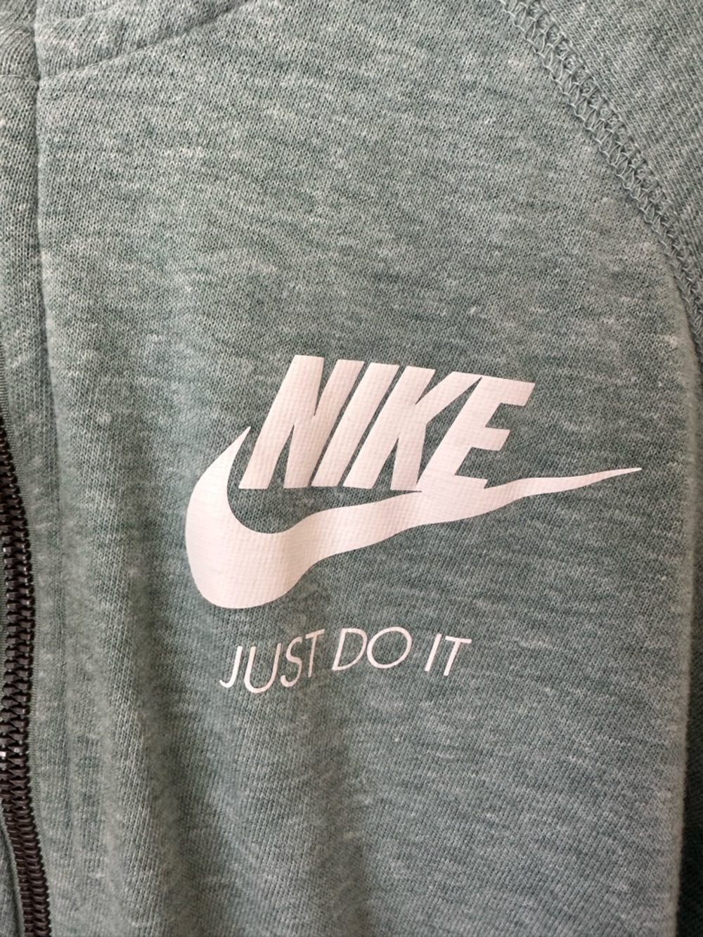 Nike Sage Green Zip Up Hoodie - Picture 2 of 7